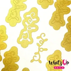 Christmas Lights Stencils, 2 ark, (40 stk) Whats Up Nails